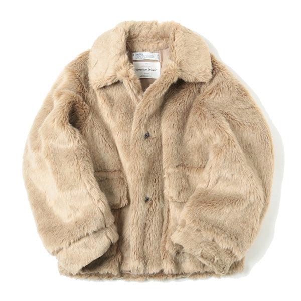 Vinyl Patch Fur Coat