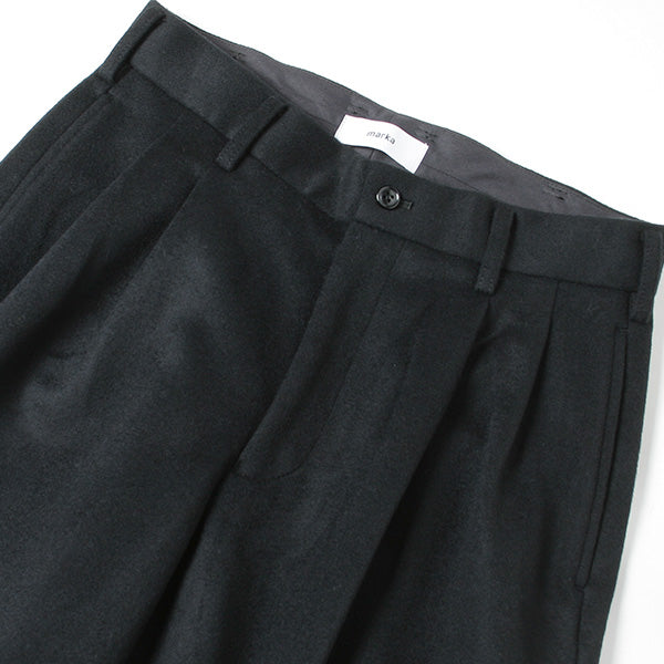 DOUBLE PLEATED TROUSERS SUPER 120s BEAVER