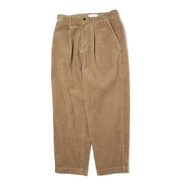 PLEATED TROUSERS REGULAR 5WALE CORDUROY