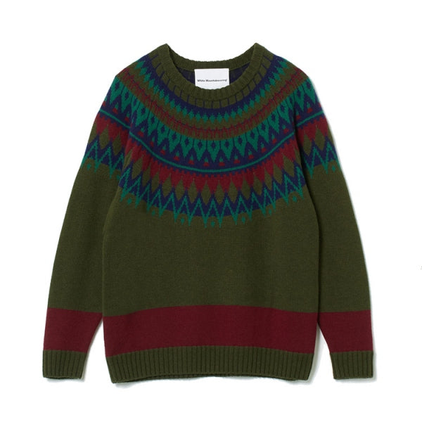 ROULD YOKE MULTI JACQUARD KNIT