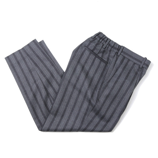 FRONT PLEATED PEGTOP WOOL DOBBY STRIPE (A18D-05PT01C) | MARKAWARE / パンツ  (MEN) | MARKAWARE正規取扱店DIVERSE