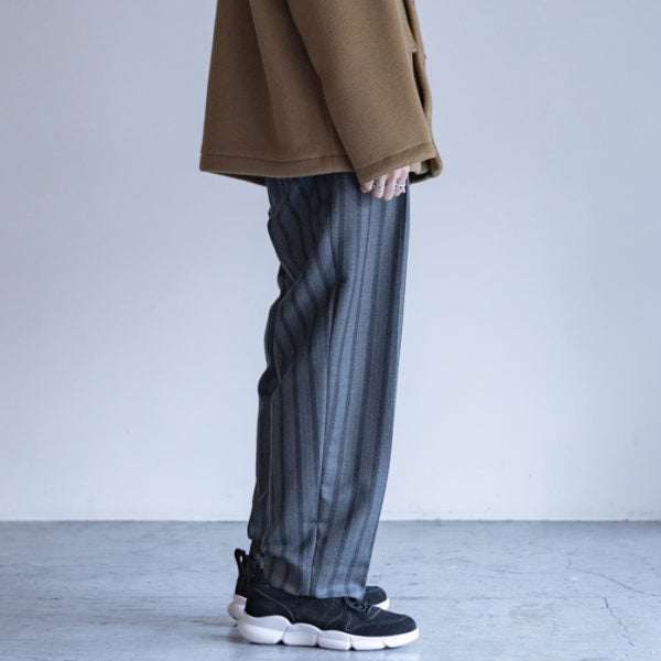 CLASSIC FIT TROUSERS WOOL DOBBY STRIPE