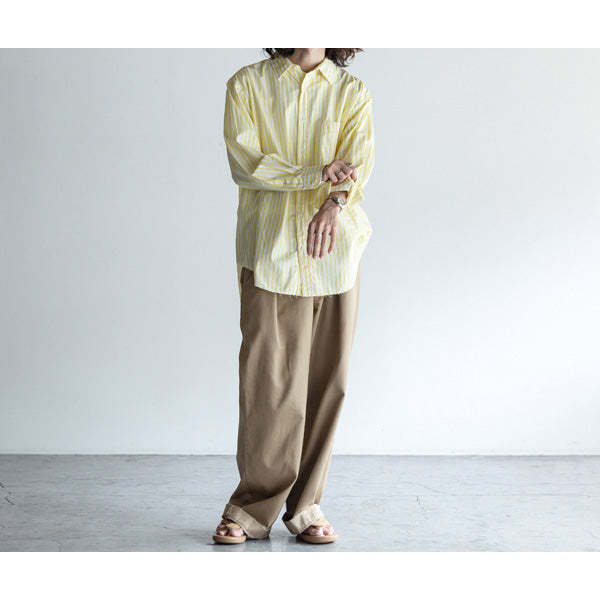 41KHAKI WIDE PANTS