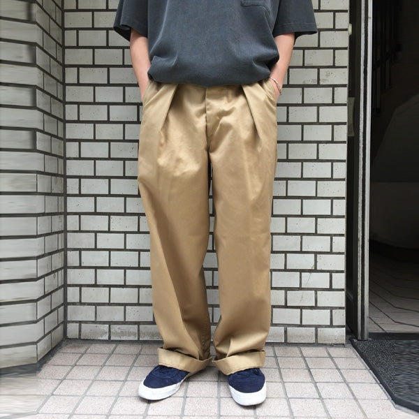 41KHAKI WIDE PANTS