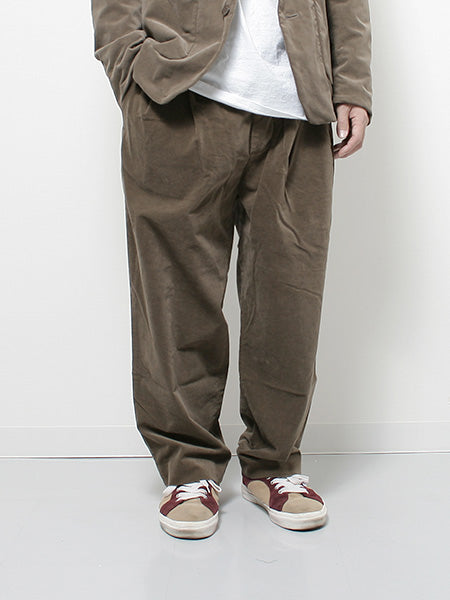 Velveteen Stretch Tuck Wide Pants (04-BT) | SANDINISTA / パンツ (MEN) |  SANDINISTA正規取扱店DIVERSE