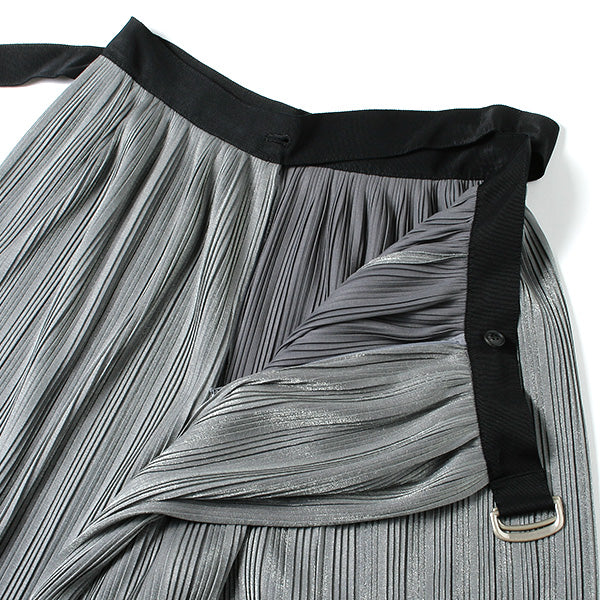 metalic jersey pleats wrap skirt (1825107003) | DIVERSE / スカート (MEN) |  DIVERSE正規取扱店DIVERSE