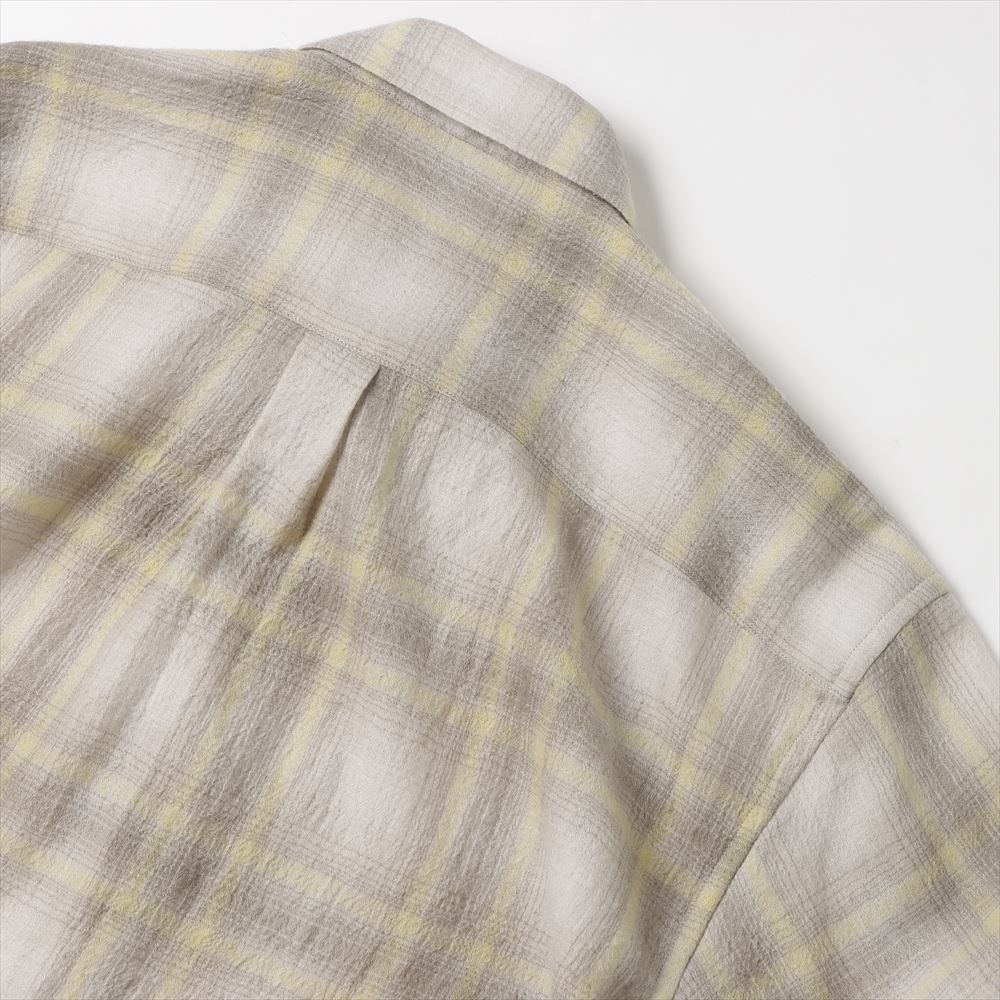 AIRY WOOL CHECK SHIRT