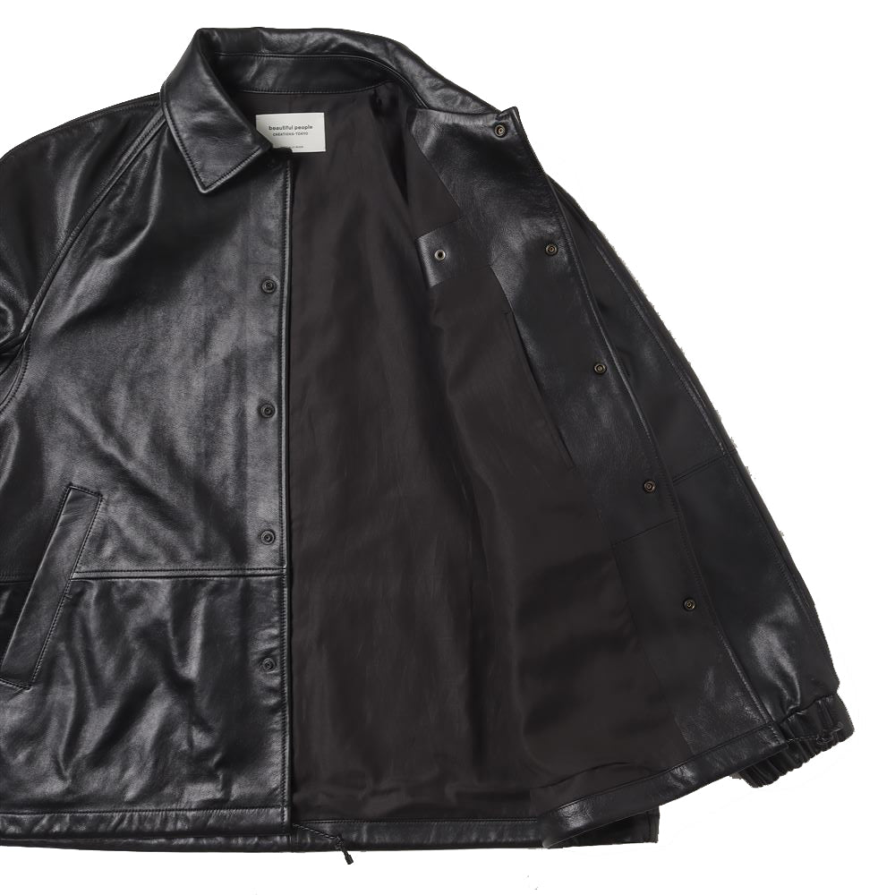 lamb leather coach jacket