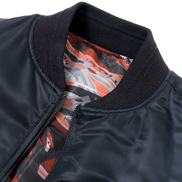 TWILL ×FIELD CAMO PRINTED TAFFETA REVERSIBLE MA-1