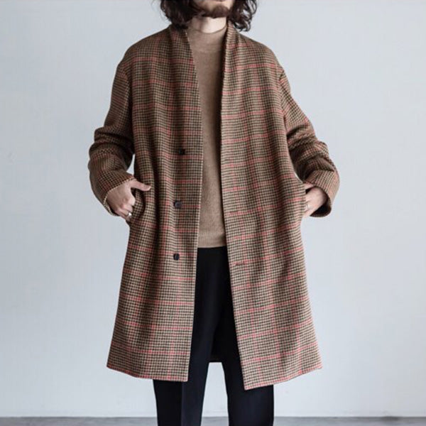 MINIMALIST COAT SHETLAND WOOL GUNCLUB CHECK (A18C-08CO02C) | MARKAWARE /  ジャケット (MEN) | MARKAWARE正規取扱店DIVERSE