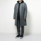 MINIMALIST COAT ORGANIC WOOL WORSTED FLANNEL