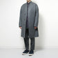 MINIMALIST COAT ORGANIC WOOL WORSTED FLANNEL