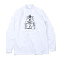 L/S Tee BASQUIAT(MOCK NECK WHITE)