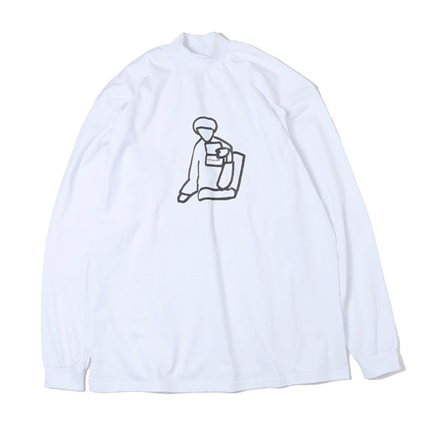 L/S Tee CHLOE(MOCK NECK WHITE)