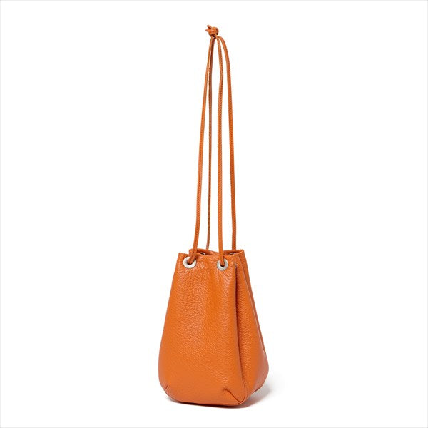 Shrink Leather Drawstring Bag SMALL