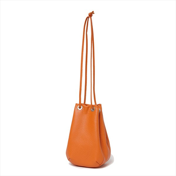 Shrink Leather Drawstring Bag SMALL