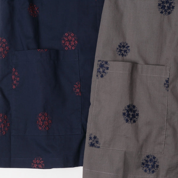 Cabana Shirt - Cotton Cloth / Flower Dot Emb.