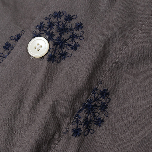 Cabana Shirt - Cotton Cloth / Flower Dot Emb.