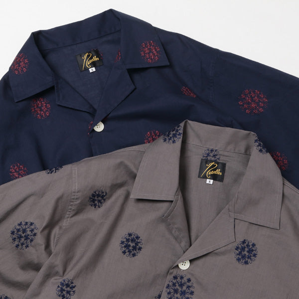 Cabana Shirt - Cotton Cloth / Flower Dot Emb.