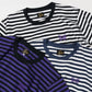 S/S Papillion Emb. Tee - Cotton Jersey / Stripe