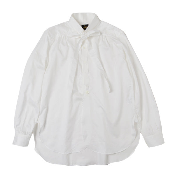 Ascot Collar EDW Gather Shirt - Cotton Sateen