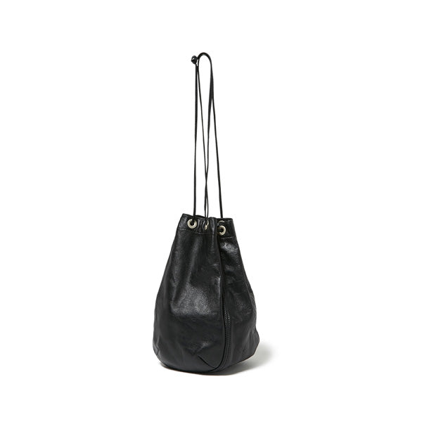 Cow Leather Drawstring Bag