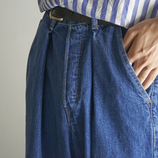 1TUCK WIDE JEANS 12oz ORGANIC SELVEDGE DENIM