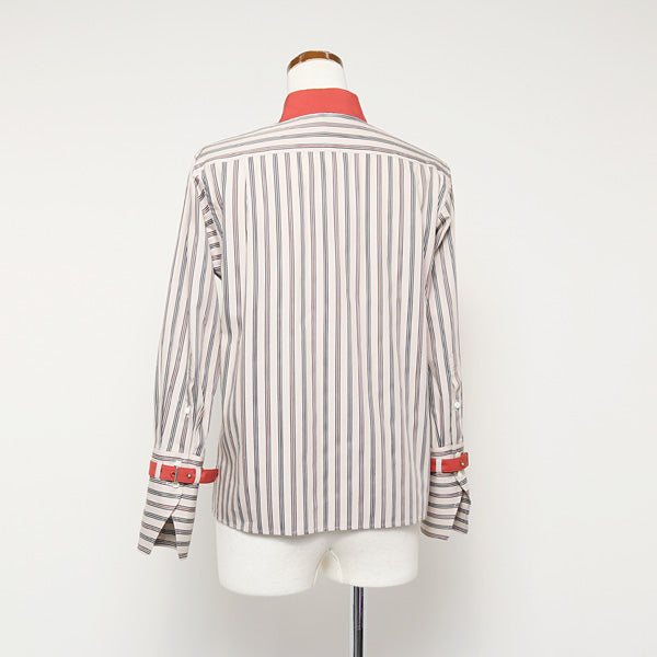 regimental stripe shirt