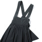 WIDE BELTED PINAFORE SKIRT