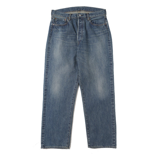 Washed Denim Wide Pants