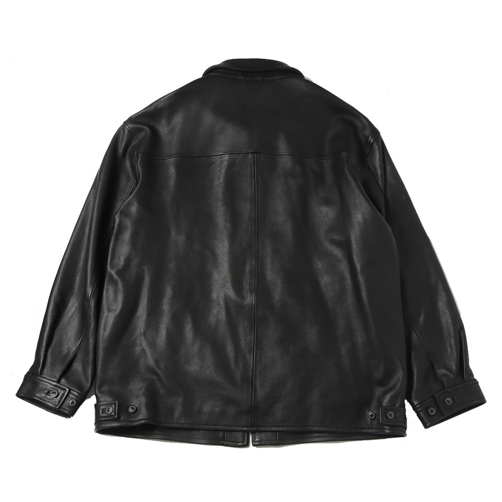 Lamb leather jacket 24awmae