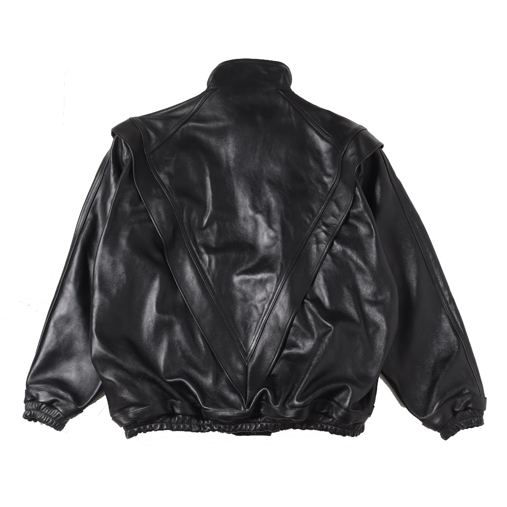 LEATHER TRACK JACKET