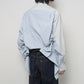 double-end finx stripe pajamas shirt