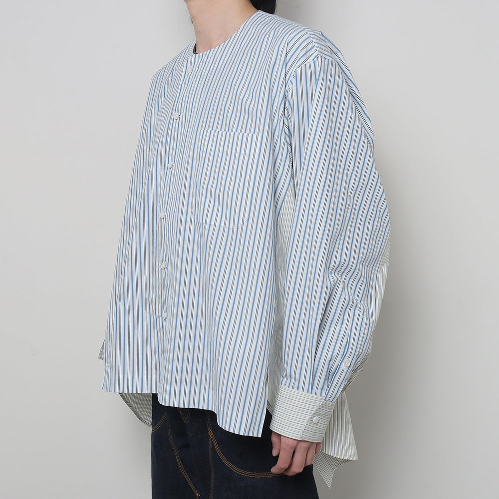 double-end finx stripe pajamas shirt