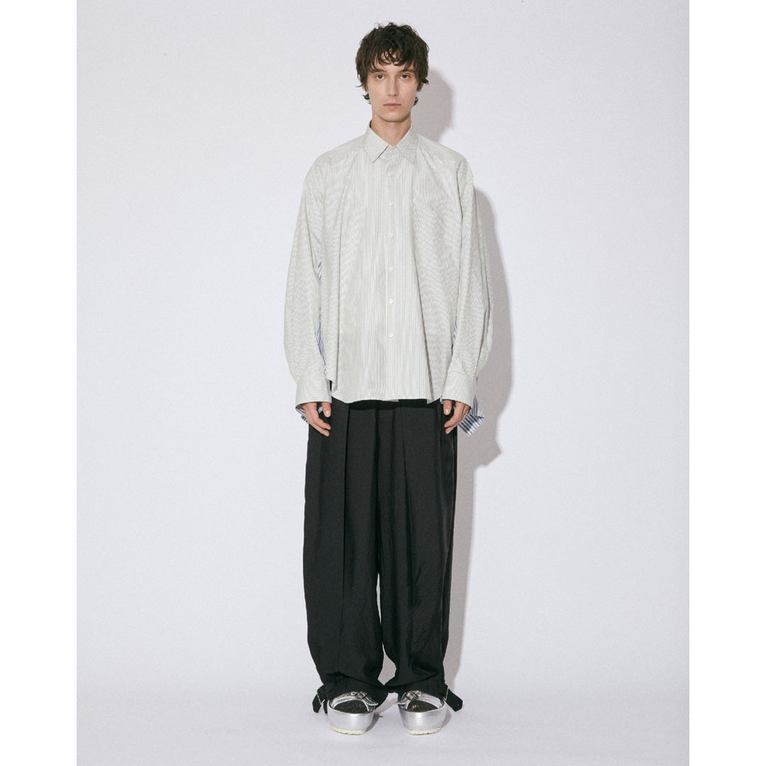 double-end finx stripe pajamas shirt