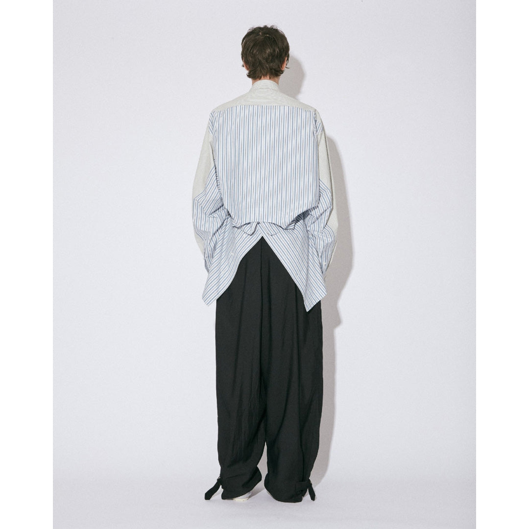 double-end finx stripe pajamas shirt