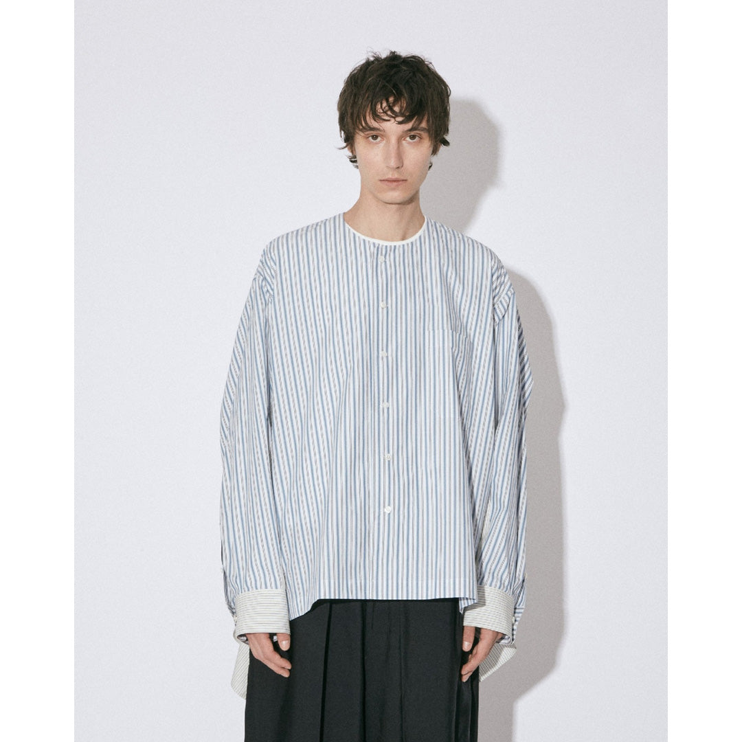 double-end finx stripe pajamas shirt