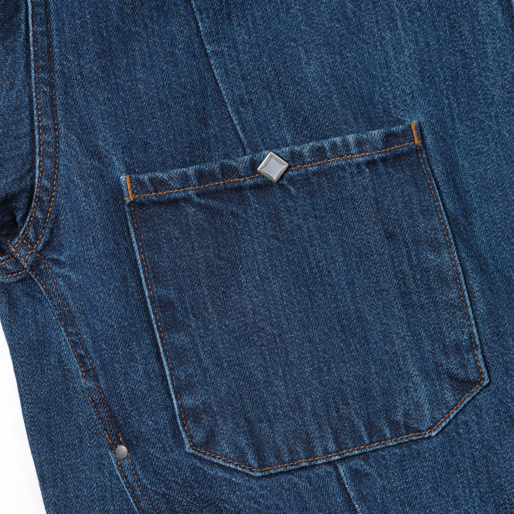 SHORT HORN JACKET - 11oz Monroe Denim - - Vintage Wash -