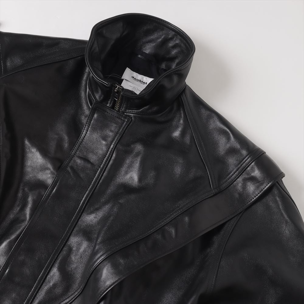 LEATHER TRACK JACKET