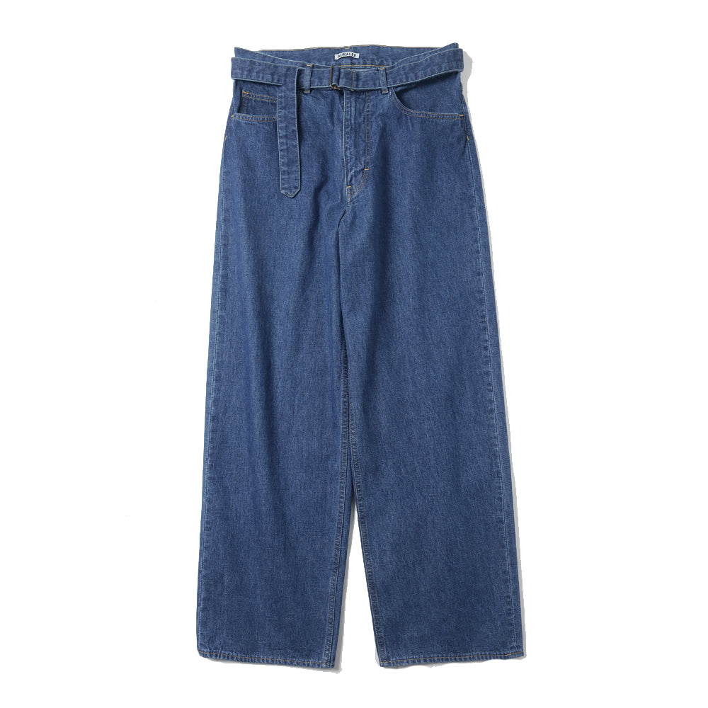 SELVEDGE LIGHT OZ DENIM BELTED PANTS