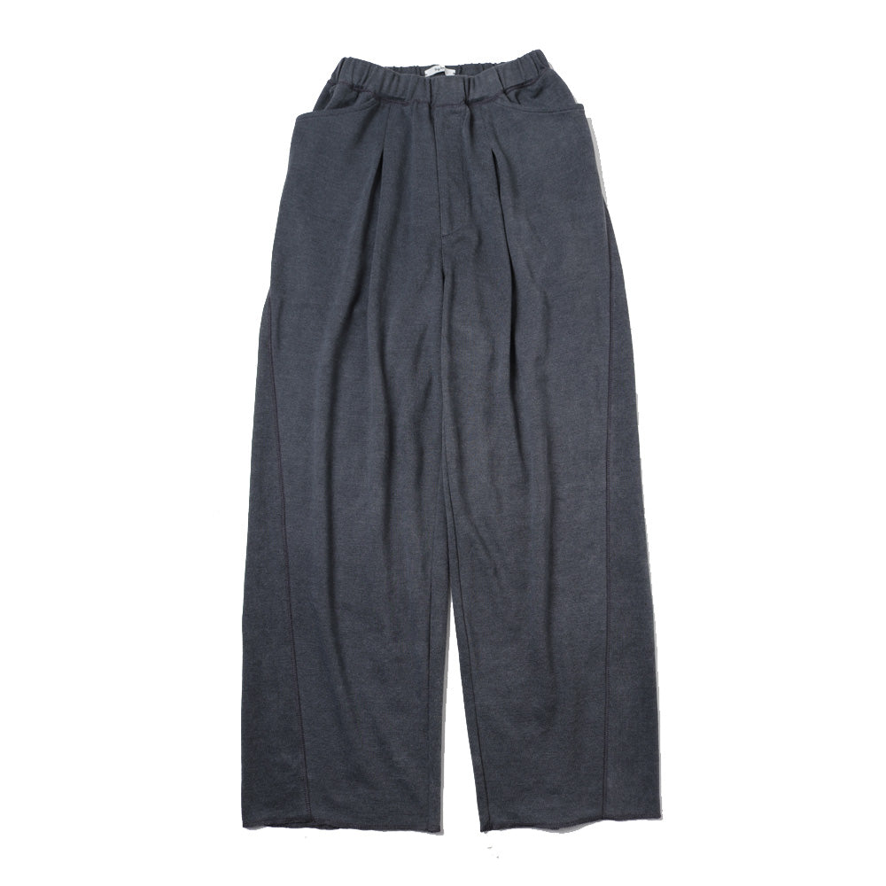 PIQUE TUCK EASY PANTS - Stone Wash -