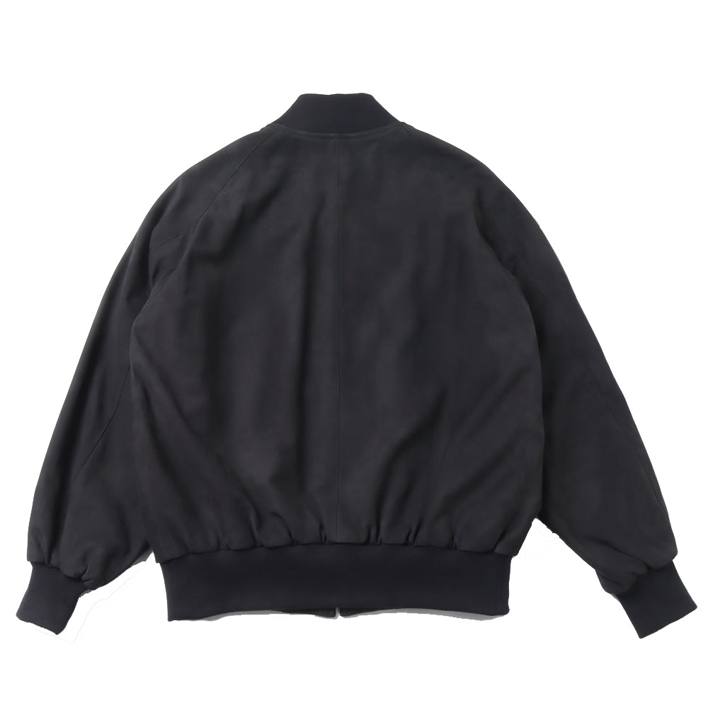 Nubuck leather Rib Blouson