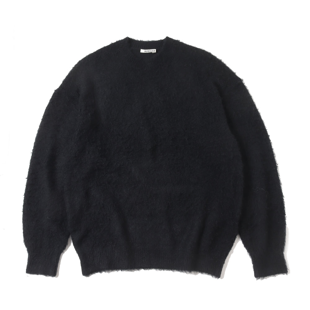 BRUSHED WOOL CASHMERE SILK KNIT P/O