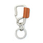 CARABINER KEY RING S with COW LEATHER