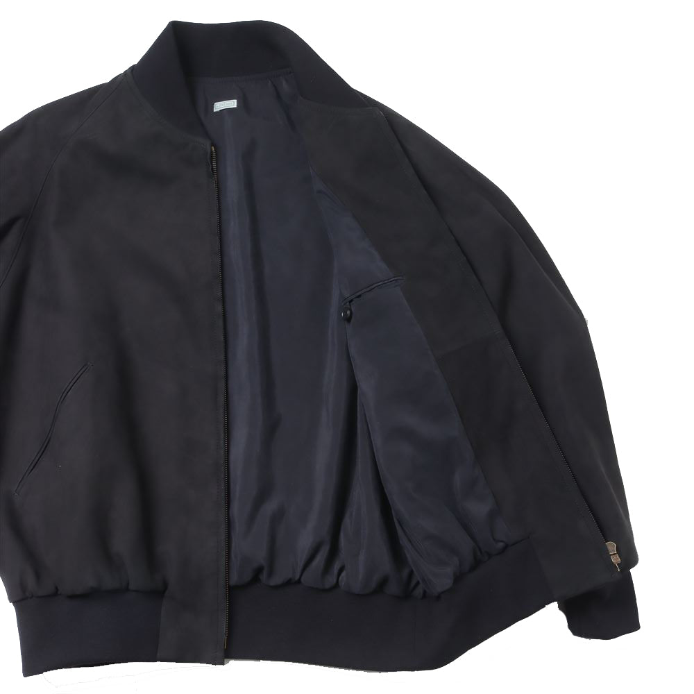 Nubuck leather Rib Blouson