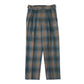 W.U. Tucked Side Tab Trouser - Poly Plaid Twill