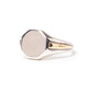 SIGNET RING 925 SILVER with BRASS