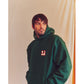 SIGNATURE SNAP FLEECE HOODIE(FOREST GREEN)