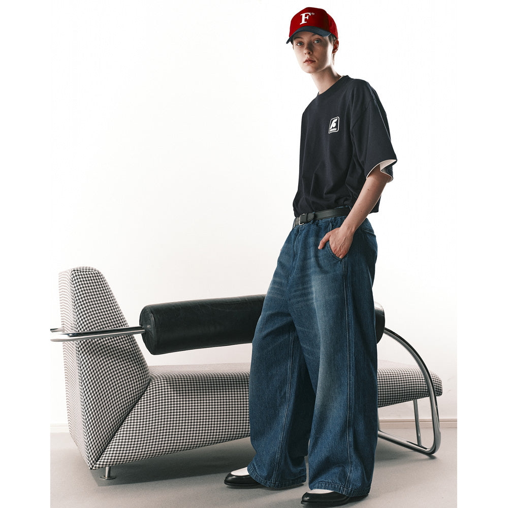 Maximum Wide Straight Pants(DENIM)