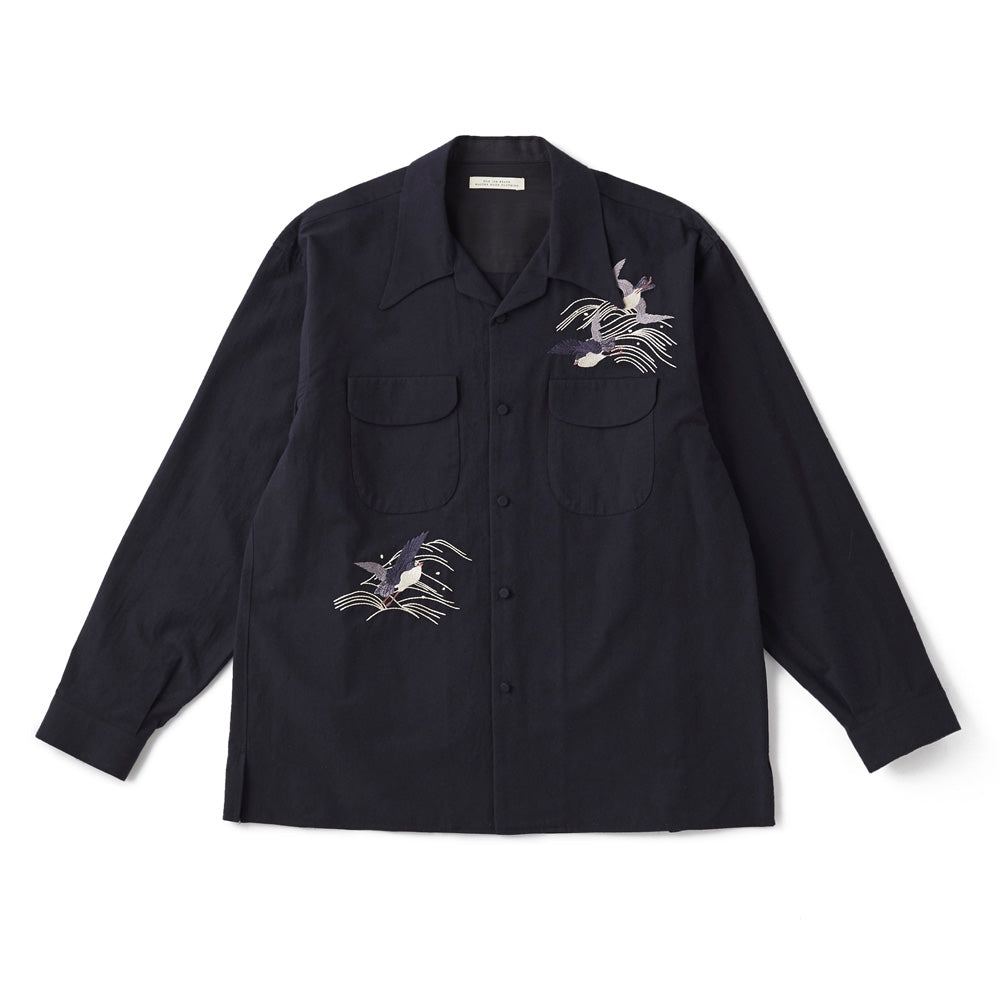 SWALLOW COLLAR NASSOU SHIRTS (EMBROIDERY)